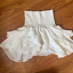 White Ruffled Skirt